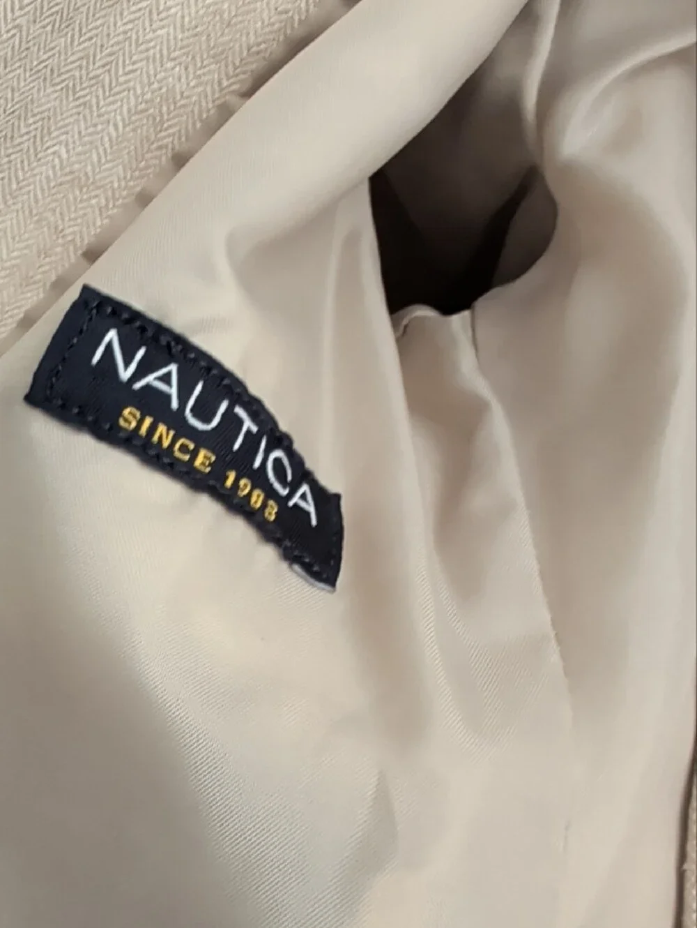 Nautica Linen Blend Beige Boys Suit